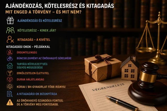 Ajándékozás, kötelesrész és kitagadás – meddig dönthetünk szabadon a vagyonunkról?